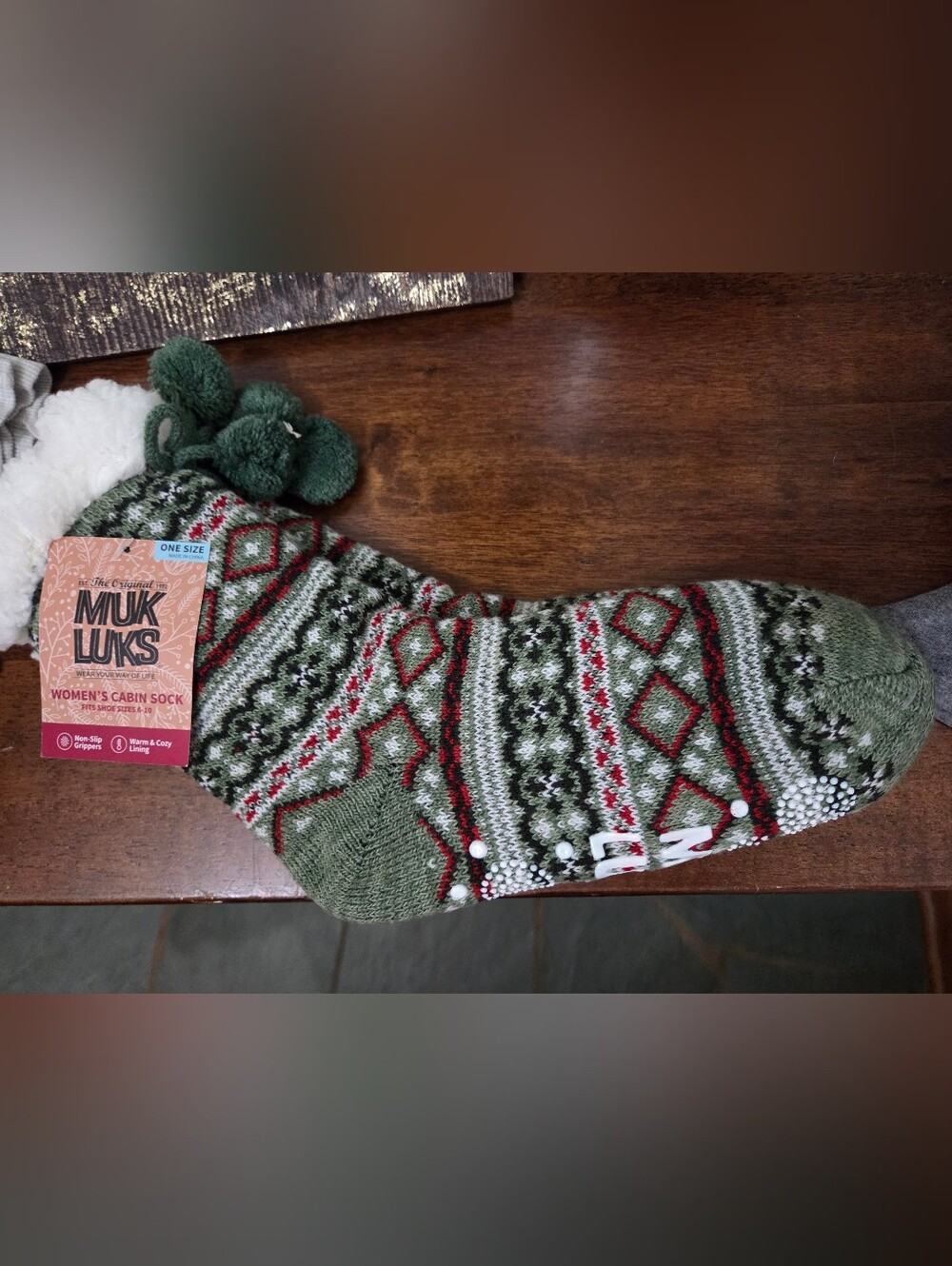 Women's Cozy Cabin Sock Slippers Muk Luk
